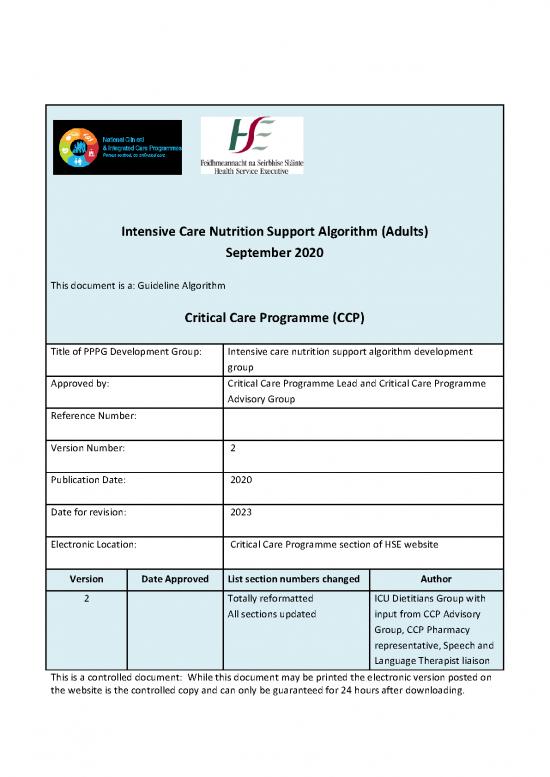 picture1_Nutrition Therapy Pdf 146562 | Ccp Intensive Care Nutrition Support Algorithm September 2020