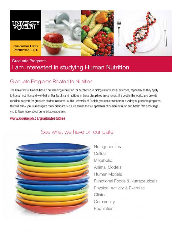 picture Nutrition Support Pdf 146169 | Graduate Programs Related To Nutrition