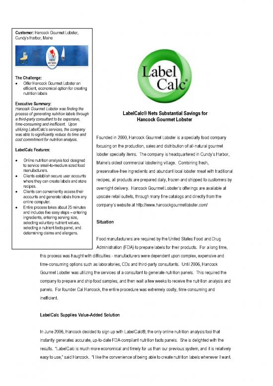 picture1_Gourmet Nutrition Pdf 147304 | Hancock Casestudy