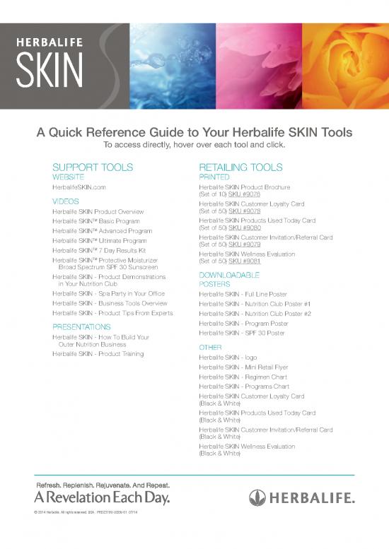picture1_Nutrition Therapy Pdf 147798 | Herbalife Skin Reference Sheet