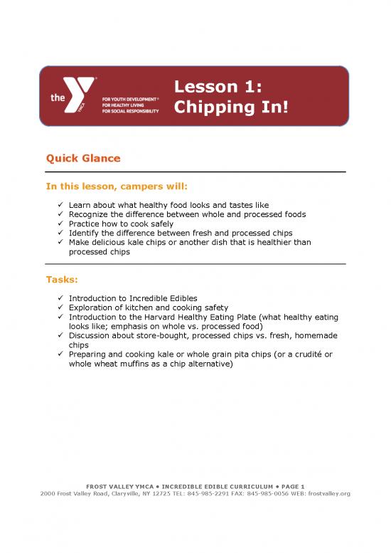 picture Healthy Eating Plate Harvard Pdf 146965 | Incredible Edibles Curriculum Lesson 1 Rev B