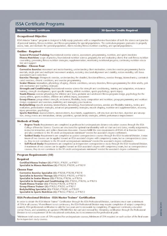 picture Fitness Nutrition Pdf 147090 | Issa Ces Certificate Programs