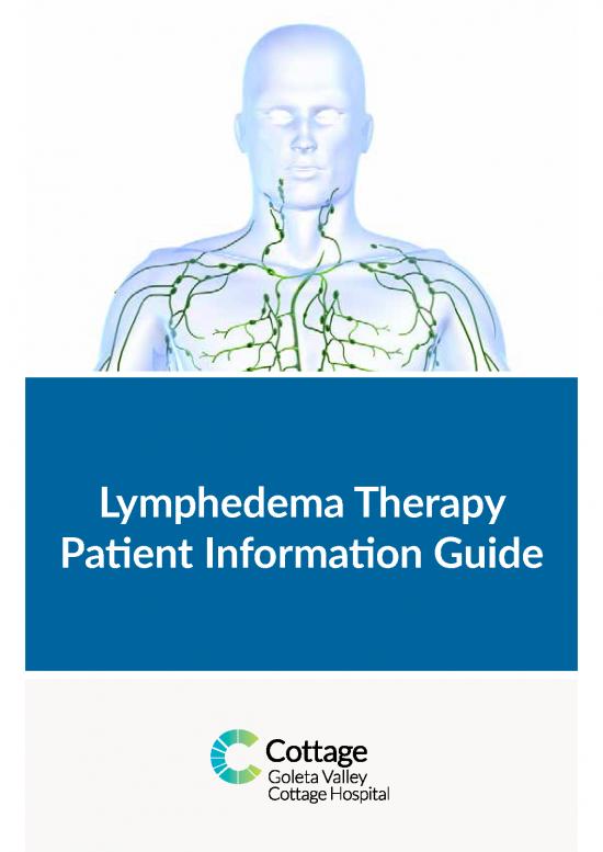 Lymphedema Patient Info Guide