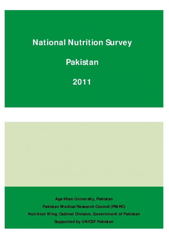 picture_Nutrition Therapy Pdf 146185 | National Nutrition Survey Of Pakistan 2011