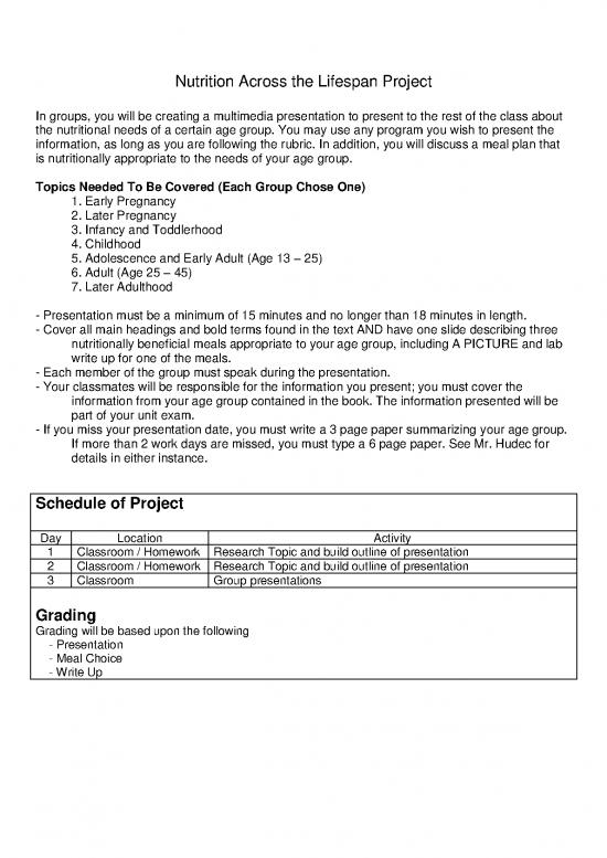 picture Nutrition Across The Lifespan Pdf 146202 | Nutrition Across The Lifespan Project