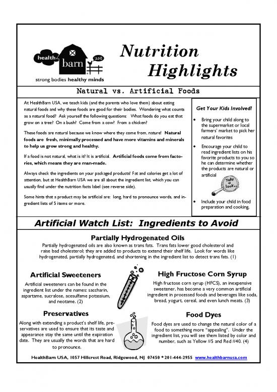 picture1_Bush Chicken Nutrition Pdf 146168 | Nutritionhighlights Natural Vs Artificial Foods