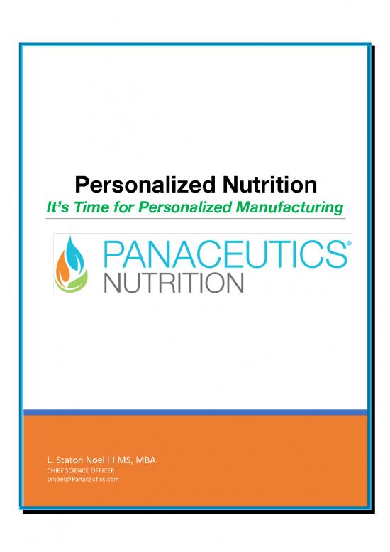 picture_The Personalized Diet Pdf 147457 | Panaceutics Personalized Nutrition Manufacturing Platform Whitepaper 10 6 2019 1