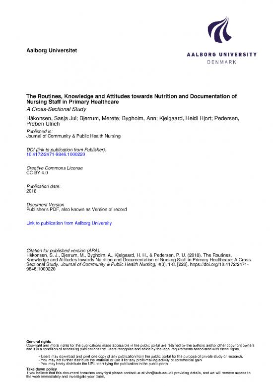picture_Public Nutrition Pdf 146062 | The Routines Knowledge And Attitudes Towards Nutrition And Documentation Of Nursing Staff In Primary Healthcare A Crosssectional S 2471 9846 1000220