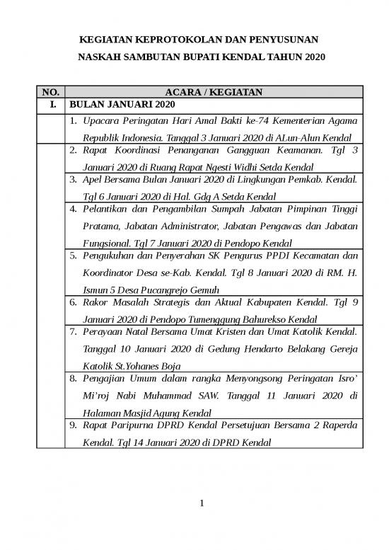 picture_Kegiatan Keprotokolan Dan Penyusunan Naskah Sambutan Bupati Kendal Tahun 2020