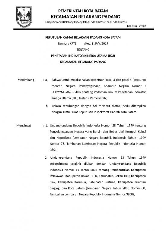 picture Surat Utusan Id 13424 | Pemerintah Kota Batam 1