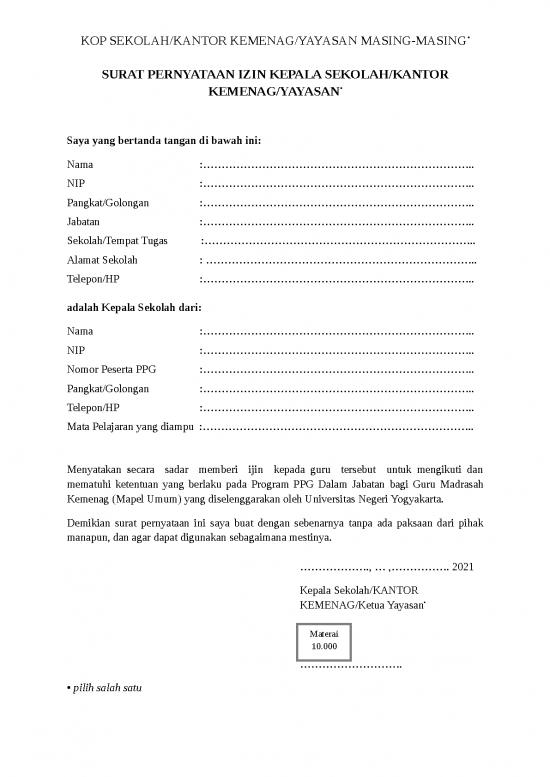 picture_File - Surat Pernyataan Id 13499 | Surat Pernyataan Izin Kepala Sekolah Kemenag