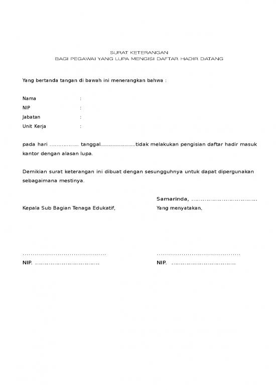 picture_File - Surat Keterangan Id 13600 | Surat Keterangan Lupa Absen