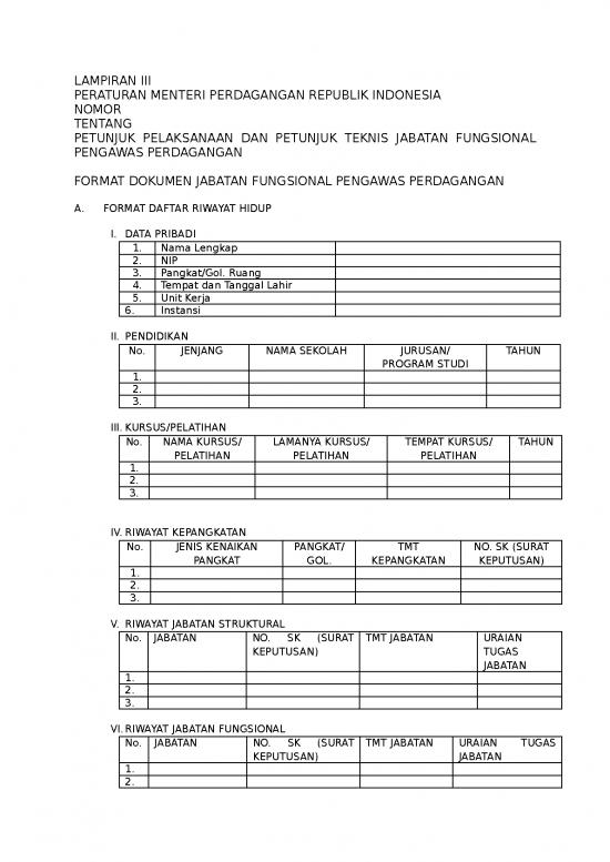 picture1_File - Daftar Riwayat Hidup Id 13651 | Format Dokumen Jf Pengawas Perdagangan