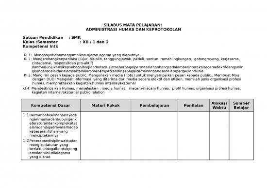 picture_Contoh Penilaian Pembelajaran 13842 | C3 4 Silabus Protokol Xii