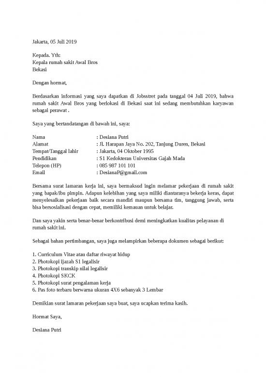 picture1_Surat Lamaran Kerja Doc 14111 | 11 Contoh Surat Lamaran Kerja Sebagai Perawat Di Rumah Sakit