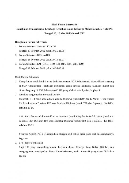 picture1_Lokakarya Mahasiswa Id 14219 | Hasil Forum Sekretaris Lk Km Ipb