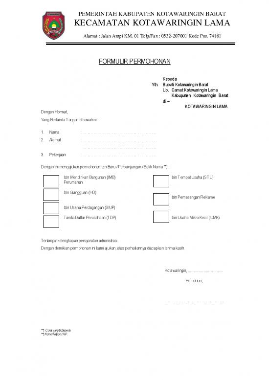 picture_Blangko Ijin Imb | File - Izin Mendirikan Bangunan Id 14952