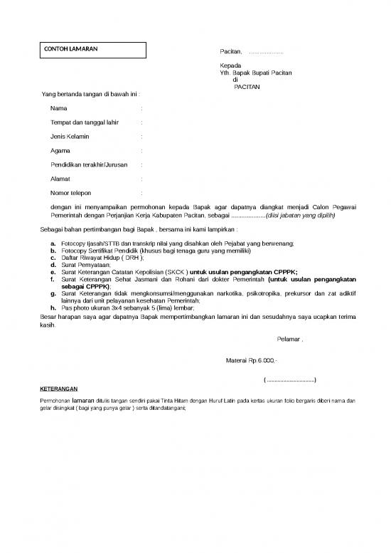 picture1_Form Daftar Riwayat Hidup Dan Contoh Surat Lamaran | File - Daftar Riwayat Hidup Id 15658