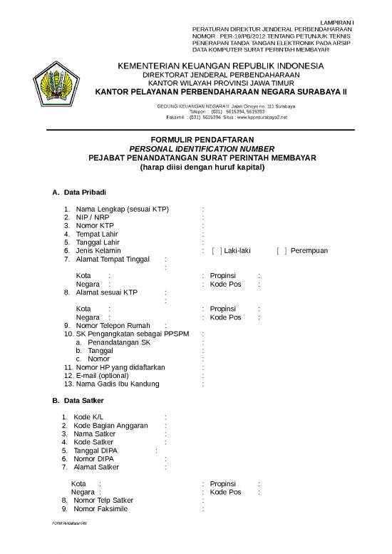 picture_Form Pendaftaran Pin | File - Surat Perintah Id 15066