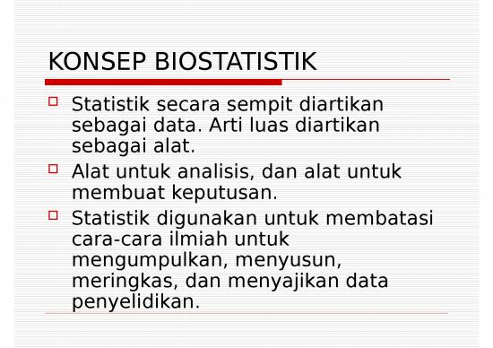 Statistik Deskriptif Dan Statistik Inferensial 14613 | Konsep Biostatistik