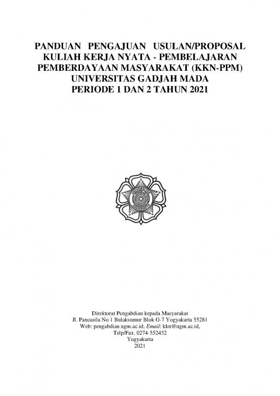 Pembelajaran Pdf 15226 | Panduan Penulisan Proposal Kkn 2021 R05022021