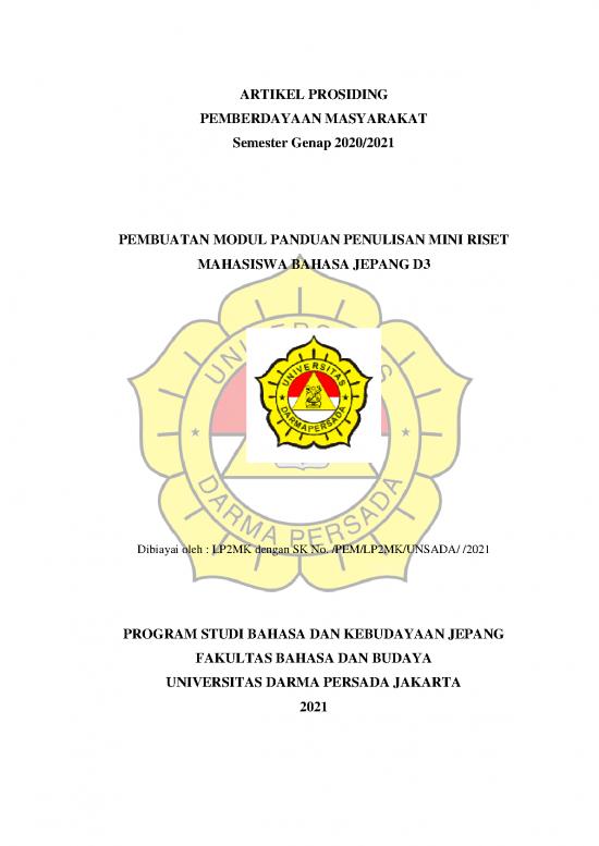 picture_Pembuatan Modul Panduan Penulisan Mini Riset Mahasiswa Bahasa Jepang D3 | File - Mini Riset Id 15609