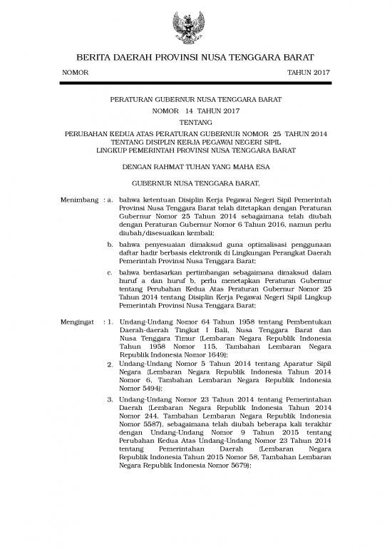 picture_Pergub 14 Tahun 2017 Tentang Disiplin Kerja Pns