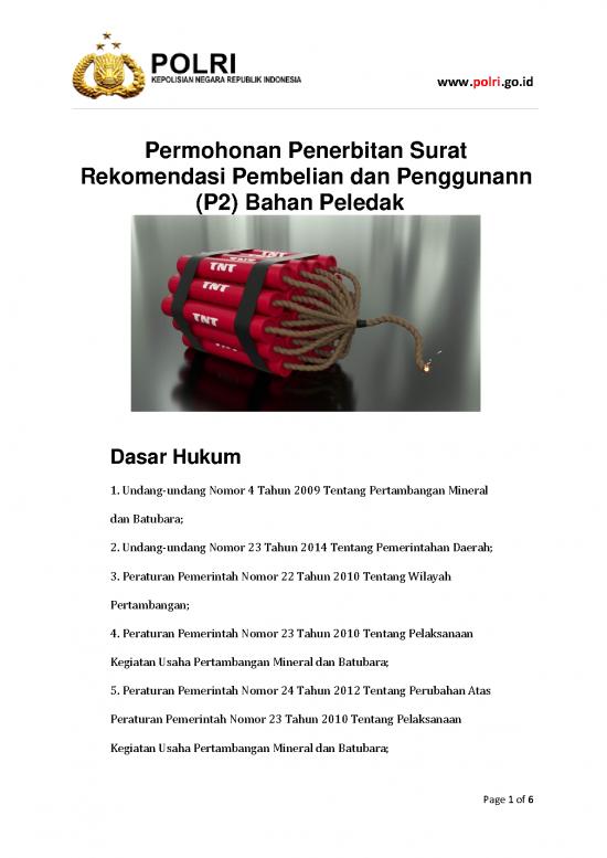 picture Permohonan Penerbitan Surat Pembelian Dan Penggunaan Bahan Peledak | File - Surat Pembelian picture Permohonan Penerbitan Surat Pembelian Dan Penggunaan Bahan Peledak | File - Surat Pembelian