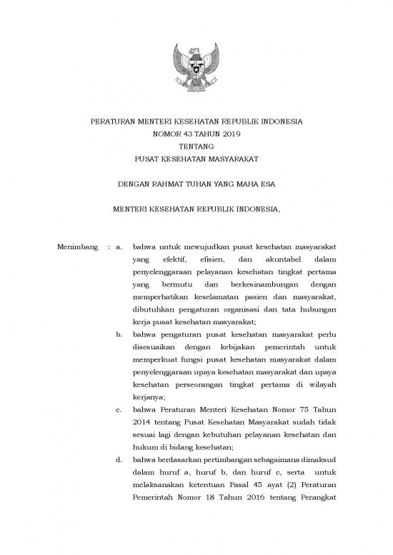 picture1_Hukum Pdf 14560 | Pmk Nomor 43 Tahun 2019 Tentang Puskesmas