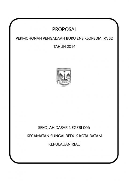 picture Proposal Ipa Dan Buku Pramuka | File - Proposal Pengadaan Id 15201