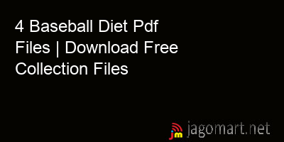 picture 4 Baseball Diet Pdf Files | Download Free Collection Files