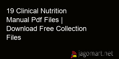 picture 19 Clinical Nutrition Manual Pdf Files | Download Free Collection Files