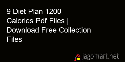 picture 9 Diet Plan 1200 Calories Pdf Files | Download Free Collection Files