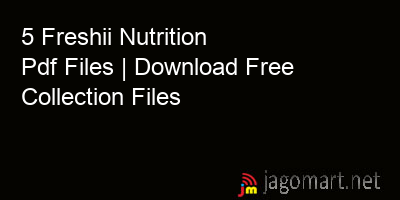 picture 5 Freshii Nutrition Pdf Files | Download Free Collection Files