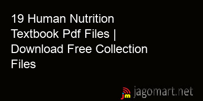 picture 19 Human Nutrition Textbook Pdf Files | Download Free Collection Files