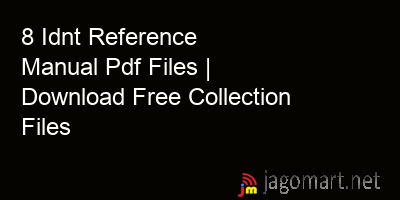picture 8 Idnt Reference Manual Pdf Files | Download Free Collection Files