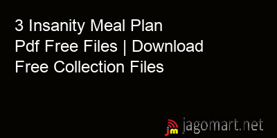 picture 3 Insanity Meal Plan Pdf Free Files | Download Free Collection Files