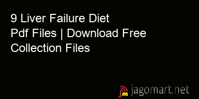 picture 9 Liver Failure Diet Pdf Files | Download Free Collection Files
