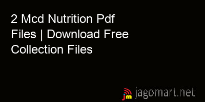 picture 2 Mcd Nutrition Pdf Files | Download Free Collection Files