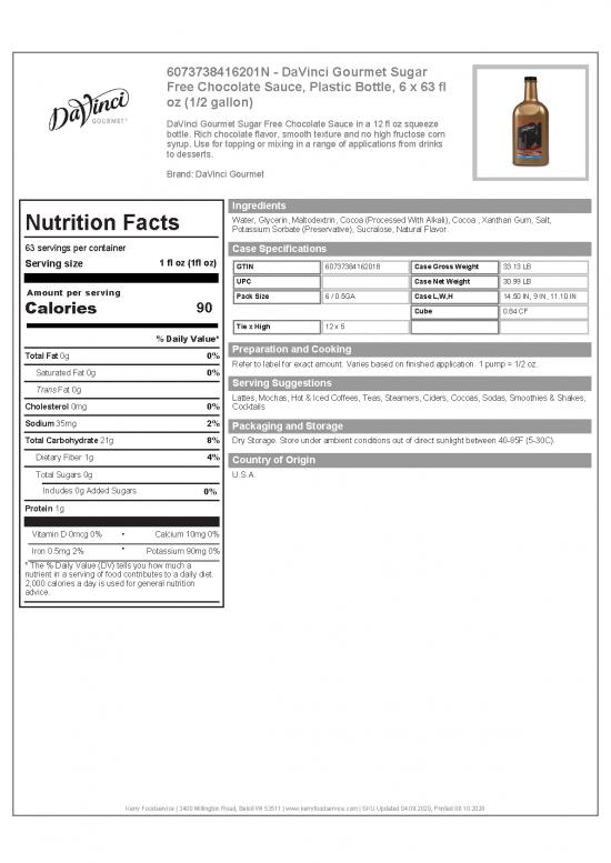 picture Gourmet Nutrition Pdf 148761 | 711sausfchoc Jan13