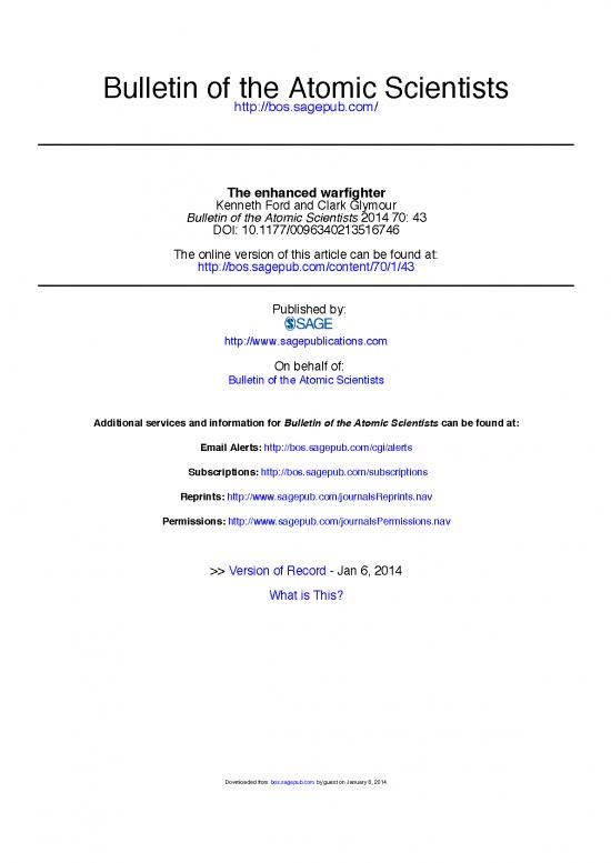 picture_Bulletinatomicscientists 2014 Ford