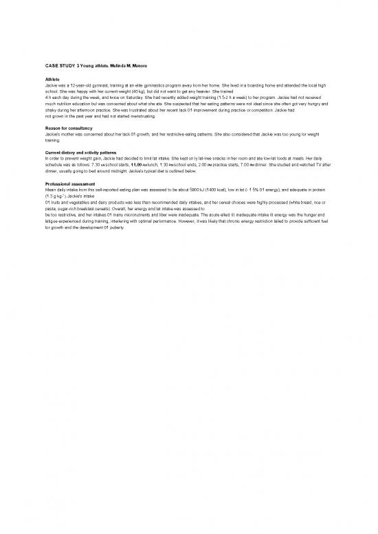 picture1_Case Study Pdf 149290 | Case Study 3 Young Athlete