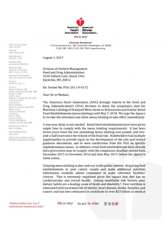 picture1_Comments To Fda On 1year Menu Labeling Delay August 2017