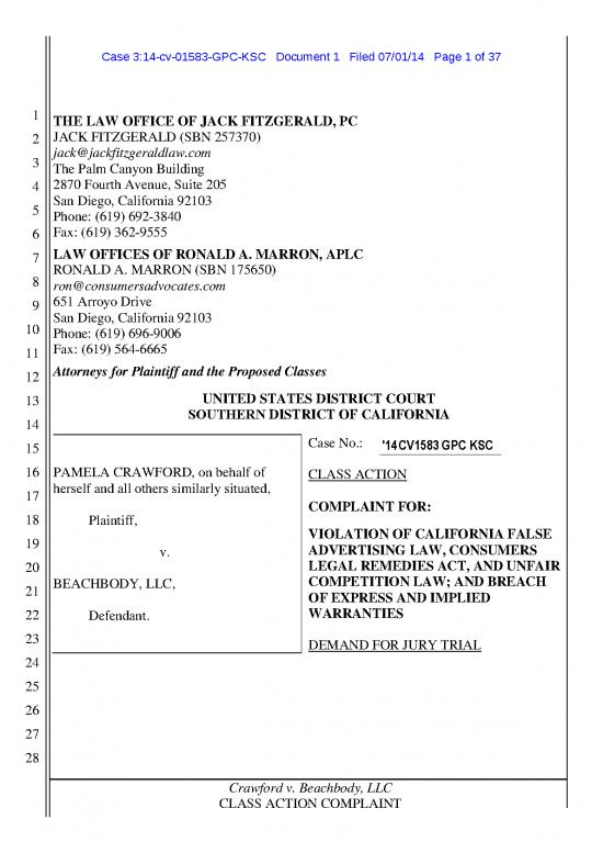 picture_Crawford  Beachbody Complaint