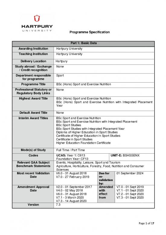 picture_Tourism Pdf 149735 | E Bshssenx V7 3 Bsc Hons Sport And Exercise Nutrition