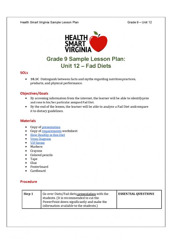 picture Fad Diet Pdf 149224 | Gr9 Hp 12 Fad Diets