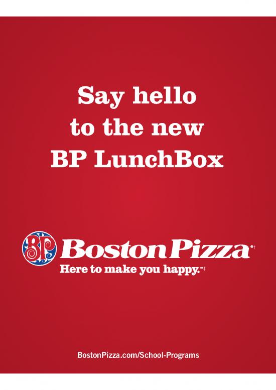 picture1_Boston Pizza Nutrition Pdf 150119 | Hot Lunch Menu