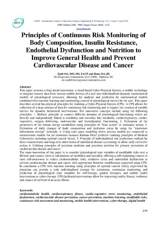 picture_Science Of Nutrition Pdf 149254 | Ijiset V8 I04 23