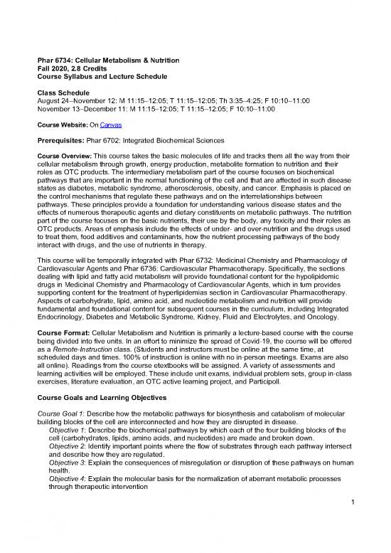 picture Nutrition Therapy Pdf 148501 | Phar 6734 Fall 2020