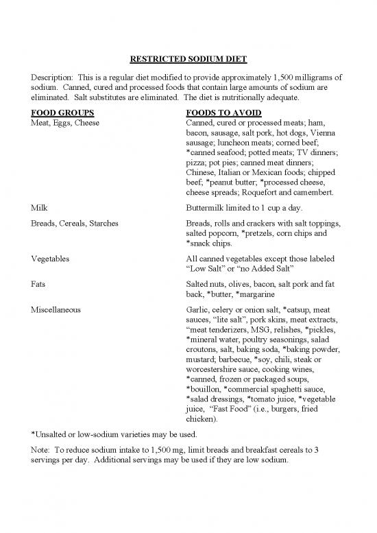 picture_Regular Diet Pdf 149430 | Restrict Sodium Diet